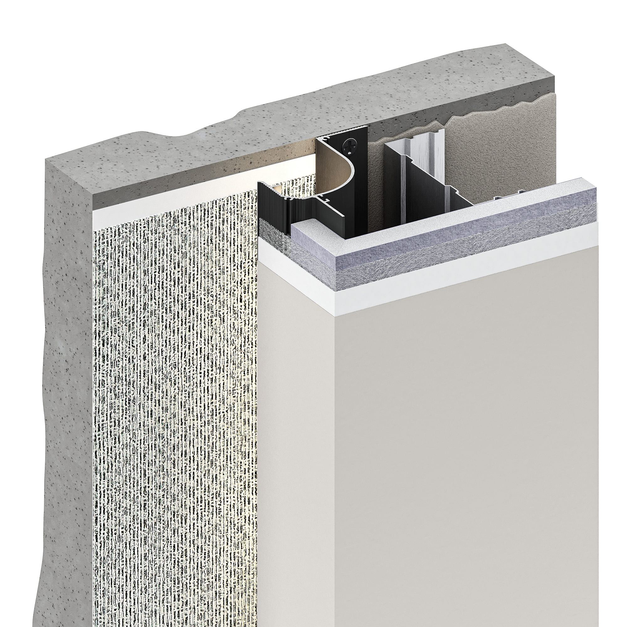 Профиль алюминиевый теневой с подсветкой Decaro D006A Black Черный 2000×75×70